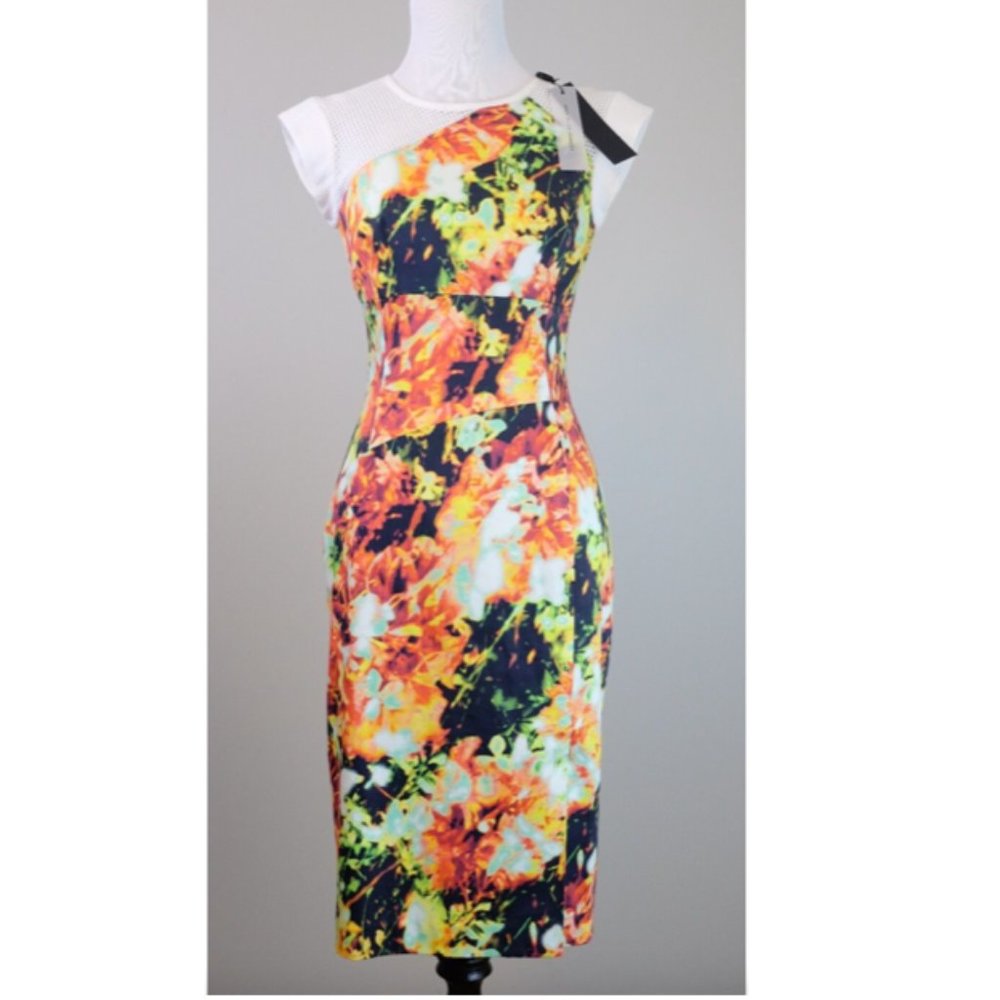 Black Halo Floral Daytona Dress